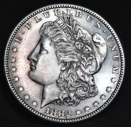 1882-S  Morgan Silver Dollar  UNCIRC  Great Date! Full Sharp Chest Feathering GORGEOUS!   (pLs24)