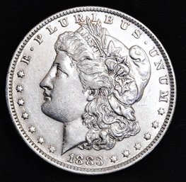 1883-O  Morgan Silver Dollar GOOD DATE!!  AU / XF   Nice (ch7)