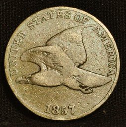 1857 Flying Eagle Cent / Penny FINE (agl14)