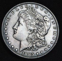 1885  Morgan Silver Dollar  UNCIRC  Full Sharp Chest Feathering SUPER!   (tvp79)