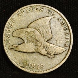 1858 Flying Eagle Cent / Penny VF SUPER NICE! (mba29)