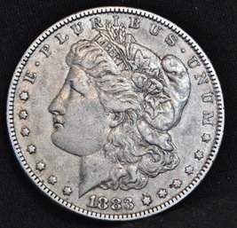 1883 Morgan Silver Dollar VF / XF  (cab74)