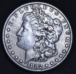 1882   Morgan Silver Dollar VF Plus / XF  Better Date  (sw51)