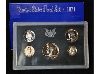 1971-S US PROOF Set In Plastic Holder & Original Box (adk5)