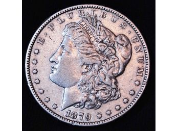 1879 Morgan Silver Dollar VF Plus BETTER DATE (55jos3)