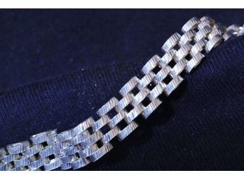 NEW Sterling Silver .925 Panther Link Bracelet  SUPERB!