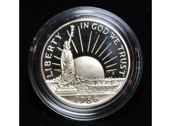 1986-S Commemorative PROOF Statue Of Liberty Centennial Half Dollar In Capsule (5man2)