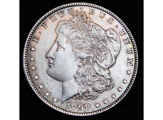 1898  Morgan Silver Dollar Good Date  XF  FULL CHEST FEATHERING!  (zxt45)