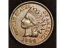 1906  Indian Cent XF FULL LIBERTY & DIAMONDS  (xat32)