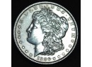 1886 Morgan Silver Dollar Good Date  AU / BU Wow! FULL CHEST FEATHERING!  (rac2)