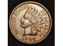 1906  Indian Cent XF FULL LIBERTY & DIAMONDS  (xat32)