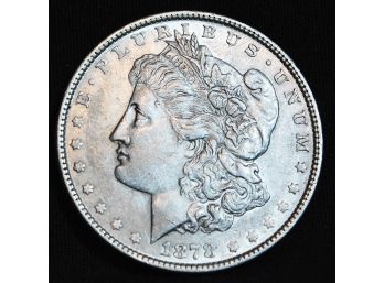 1878 Morgan Silver Dollar KEY DATE Rev Of '78   XF Plus NICE! (hlf39)