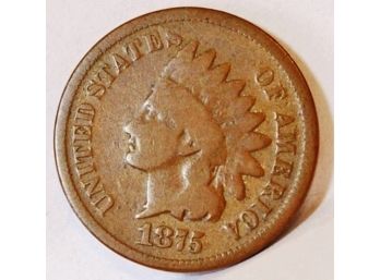 1875  Indian Cent SEMI-KEY DATE  (rca69)