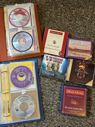 CDs With Books On Tape, Plus Two Albums Full Of A Variety Of CDs, Wide Variety Reader's Digest Series