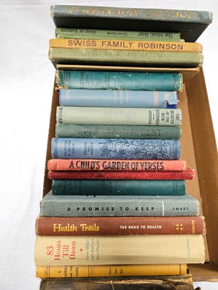 Vintage Books-  Some Classic - The Music Hour, Swiss Family Robinson, Huckleberry Finn