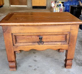 End Table With Drawer-some Scratches 27 X 19 X 20 Tall