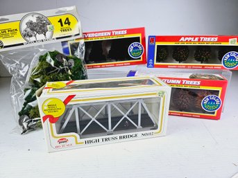 Landscape Trees, High Truss Bridge -new In Packages