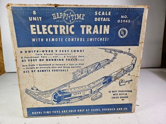 Happi Time O Scale Train Set -all Metal, Transformer With Track