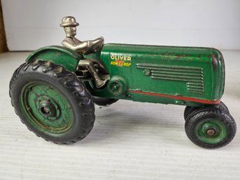 Vintage Oliver Diecast Row 7 Crop Tractor