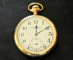 Ball Official Standard Railroad Grade Pocket Watch 21 Jewels Gold Filled 20 Years- Runs