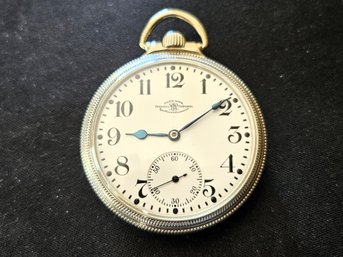 Ball Official Standard Railroad Grade Pocket Watch 21 Jewels 10k Gold Filled- Runs