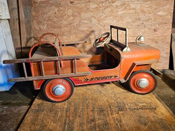 1950s Steger Fire Patrol Jeep Pedal Car