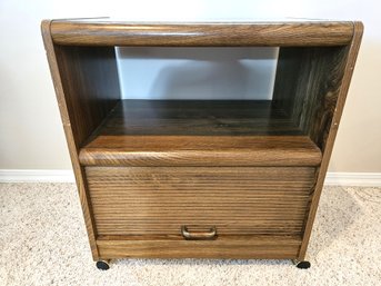 TV Stand On Rollers-good Shape, 27x19x30 Tall