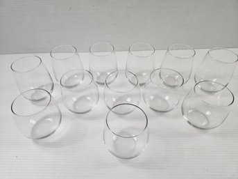 Glass Tumblers-  6 Large, Six Small