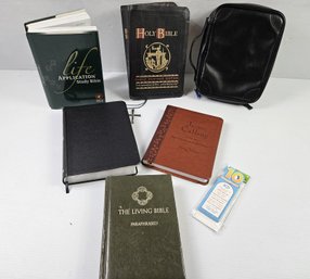 Bible Lot 2 -Jesus Calling, Bible Cover, Life Application, Bookmarks, Family Heritage Edition