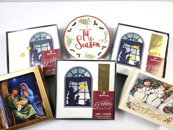 Christmas Cards And Small Christmas Plate