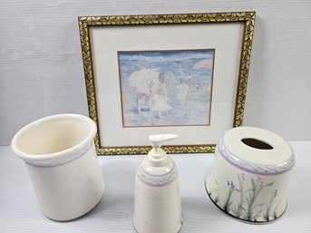 Ceramic Bathroom Set Plus 15x30 Print