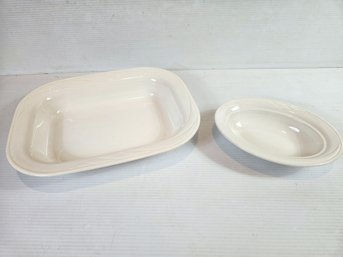 Two Corning Baking Dishes, Luzanne Style