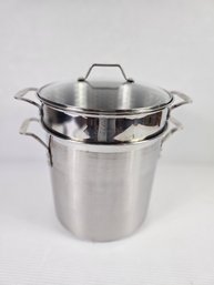 12 Quart Calphalon 4 Piece Double Boiler With Two Steamer Inserts