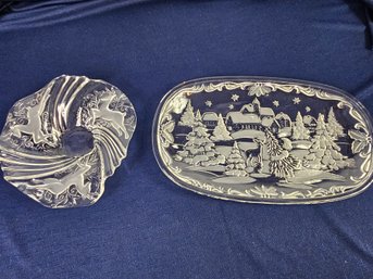 2 Mikassa Dishes - 15.5' Canopy Tray, 9 In Bon Bon Plate