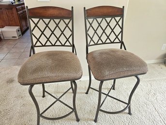 Two Nice Bar Stools- Seat 26-in Tall