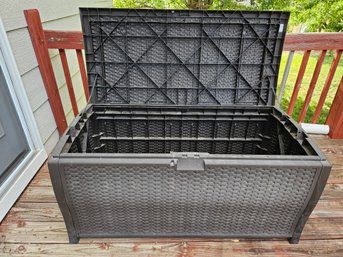 Patio Deck Box 24x49.5- Suncast, Good Shape