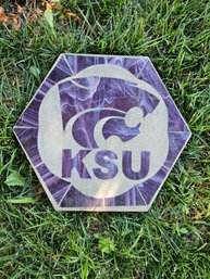 KSU Concrete Yard Art- 1.5 In Thick 15.5 In Wide