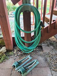 Two Sprinklers And Hose, Holder Not Included