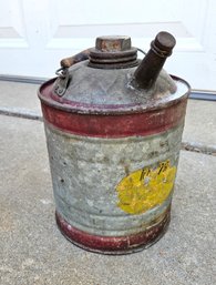 Vintage Metal Gas Can 9.5 Inch Tall