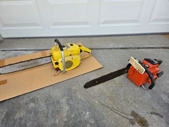 Two Chainsaws -Echo And Macola Super 10-10,