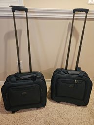 2 Samsonite Carry-on Bags W/2 Wheels And A Handle 17x17x8