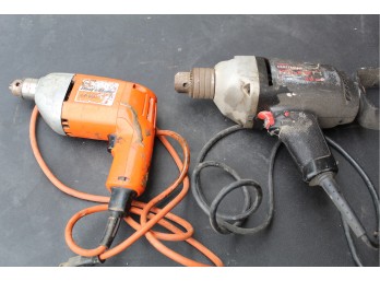 Black & Decker 3/8'  Drill, Craftsman 1/2 ' Drill