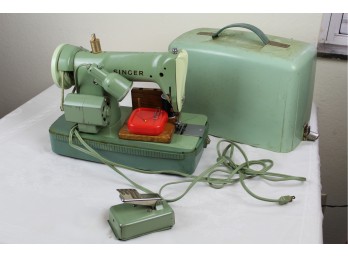 Green Singer Sewing Machine