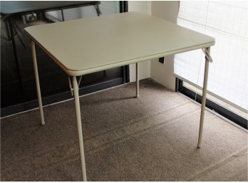 Cream Card Table