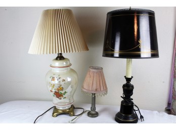 Three Lamps, 1 Small