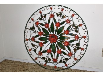 Floral Metal Wall Hanging