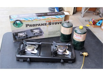 Ozark Trail Propane Stove, 2 Bottles Of Propane