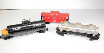 3 Lionel Train Cars