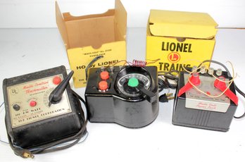 Three Lionel Power Controls, One Needs Rewired