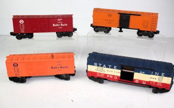 4 Lionel Cars-  Two Baby Ruth, Santa Fe